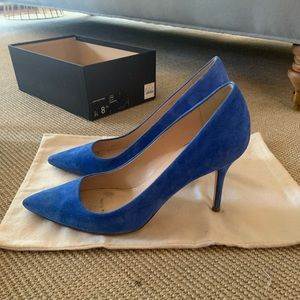 J. Crew blue suede shoes